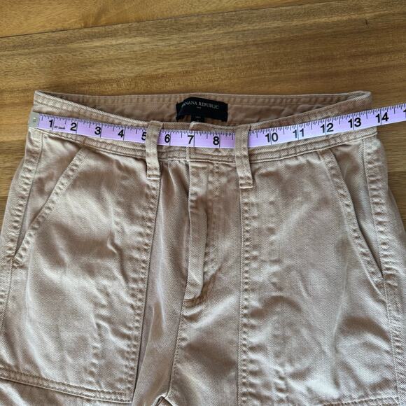 Banana Republic Factory Utility Cargo Pant Size 0 Tan - Picture 11 of 13